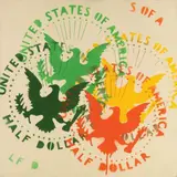 Half Dollar by Franco Angeli, 1988, enamel on canvas, offered May 2012