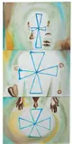 Francesco Clemente, Men and Women n. 12, 1985, watercolour on cardboard