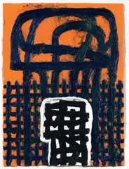 Study for Natural Construction by Jonathan Lasker, 2004, oil on paper, offered May 2012