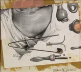 Daniel Spoerri, Spingole francesi, 1993, collage on paper