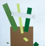 Alber by Aldo Mondino, mixed media on canvas, offered May 2012