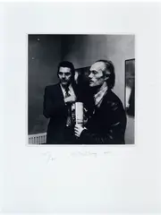 Urs Lüthi, Senza titolo, 1975, stampa ai sali d'argento montata on card