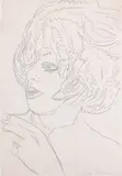 Andy Warhol, Ladies and Gentlemen, 1974, pencil on paper
