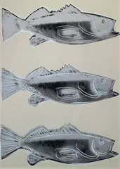 Fish by Andy Warhol, 1983, screenprint on paper da parati, offered May 2012