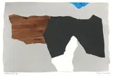 Giuseppe Santomaso, Senza titolo, 1973, collage and mixed media on card