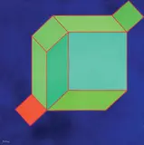 Achille Perilli, Il risobolo, 2006, mixed media on canvas