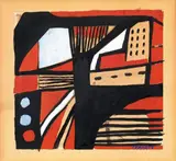 Giulio Turcato, Composizione, tempera on paper applicata on card