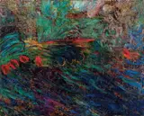 Visione versiliese by Gianni Dova, 1985, oil on canvas, offered May 2012