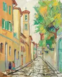 Via del giardino dei Serristori by Rodolfo Marma, 1982, oil on canvas, offered Apr 2012