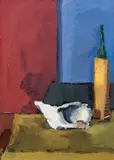 Virgilio Guzzi, Natura morta con conchiglia, oil on canvas