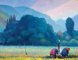 Dyalma Stultus, Paesaggio con figure