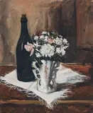 Alberto Caligiani, Natura morta, 1942, oil on canvas