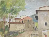 Silvio Pucci, Monte Pulico, oil on canvas