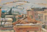 Giovanni Chiarini, Neve in periferia, 1938, pastel on paper