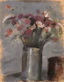 Fiori di campo by Giovanni Chiarini, pastelli on paper, offered Apr 2012