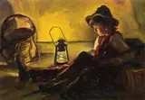 Bambino in un interno by Cafiero Filippelli, 1935, oil on canvas, offered Apr 2012
