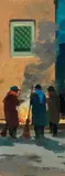 Spazzini by Renato Natali, oil on faesite, offered Apr 2012
