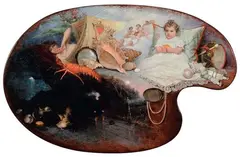 Matteo Lovatti, Allegoria, 1895, oil on panel