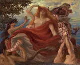 Il ratto d'Europa by Antonino Calcagnadoro, oil on panel, offered Apr 2012