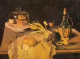 Ferruccio Scattola, Natura morta, oil on cardboard