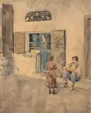 Fabio Fabbi, Bottega nel Mercato Vecchio a Firenze