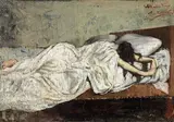 Angelo Morbelli, Il risveglio, 1878, oil on canvas