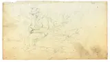 Lotto di cinque disegni a soggetto vario by Giovanni Fattori, pencil on paper, offered Apr 2012