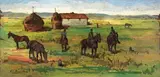 Giovanni Bartolena, Cavalleggeri e buttero in Tombolo