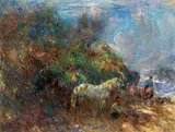Plinio Nomellini, Isola d'Elba - Pomeriggio estivo (Nisportino)