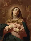 Lorenzo Pasinelli, La Vergine Immacolata a mezza figura, oil on canvas