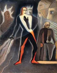 Hamlet (La pazzia di Amleto) by Alberto Martini, 1932, oil on panel, offered Dec 2011