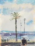 Cannes by Filippo de Pisis, 1932, oil on cardboard, offered Dec 2011