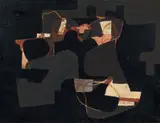 Alberto Burri, Catrame IV, 1950, catrame and oil on canvas