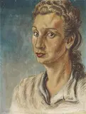 Alberto Savinio, Leda (Ritratto di Leda Mastrocinque), 1937, tempera on panel