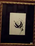 Enrico Baj, Fiore, ink on paper