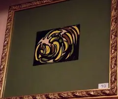 Enrico Baj, Senza titolo, tempera on paper
