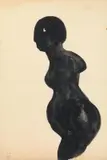 Enrico Baj, Ombra, 1952, tempera on paper