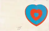 Marcel Duchamp, Fluttering Hearts, 1961, screenprint a colori