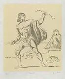 Giorgio de Chirico, Teseo, 1970, etching on fondino paper Japon