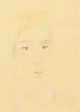 Filippo de Pisis, Volto, 1945, watercolour on paper