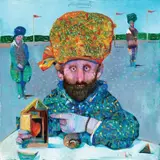 Senza titolo by Antonio Possenti, 1976, oil on canvas board, offered Dec 2011
