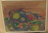 Attilio Forgioli, Frutti, oil on canvas