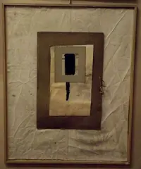 Mirco Marchelli, Le serie in Kodak, 1997, mixed media on canvas applicata on pannello