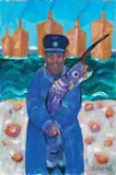 Pescatore by Antonio Possenti, oil on canvas board, offered Dec 2011