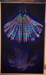 Silvio Merlino, Pinne, 1993, pittura and assemblaggio on canvas