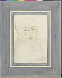 Filippo de Pisis, Ritratto di Luigi Pirandello, 1922, pencil and pastel on paper