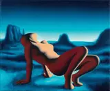 Slow Revelation by Mark Kostabi, 2004, oil on canvas, offered Dec 2011