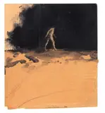 Vladimir Veličković, Senza titolo n. 1, 1998, mixed media on cardboard