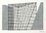 Giuseppe Uncini, Senza titolo, 1988, watercolour on paper a mano