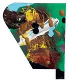 Fiona Rae, Untitled, 1990, acrylic on frammento di plastica